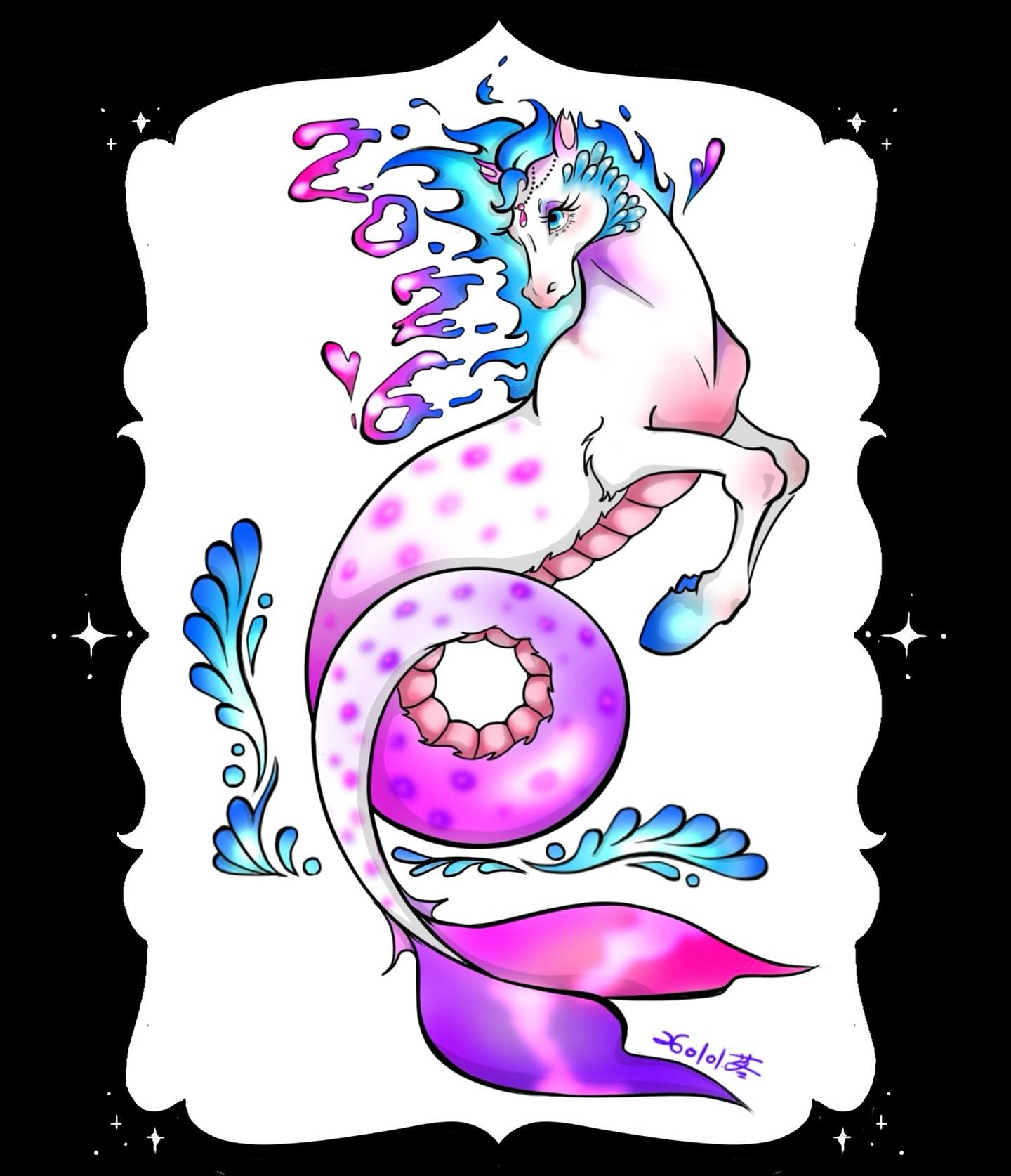 健康で、がんばれる一年になりますように🌈✨
今年もよろしくお願いいたします🦄

#happynewyear #2026 #新年 #午年 #hippocampus #🦄